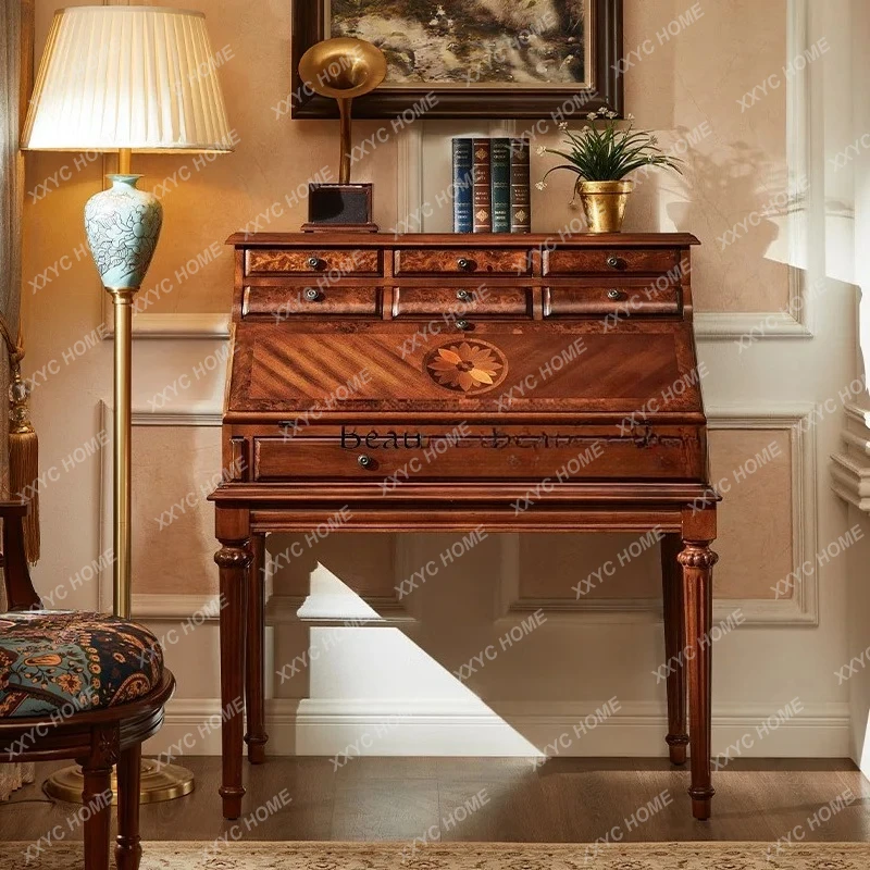 

Y Фортепиано, моделирующий секретный стол, американский комод из цельного дерева, встроенный шкаф для хранения