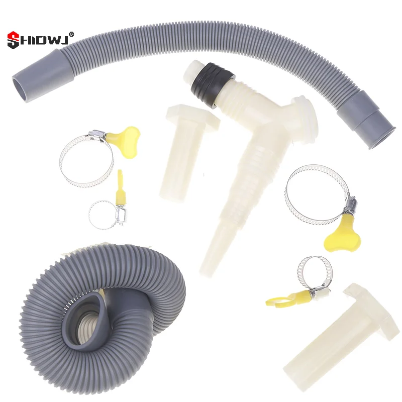 1Set Drainage Tee Adapter Drainages Pipe Fitting For Washing Machine Dryer Drain With Extended Hose
