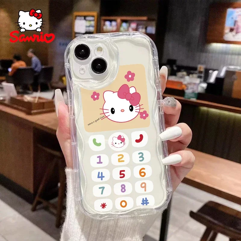 

Чехол для iPhone с изображением котенка и кота, чехол для телефона для iPhone 14, чехол для телефона для девочек, Hello Kitty Kawaii для Iphone, чехол для мобильного телефона, игрушки Hellokitty