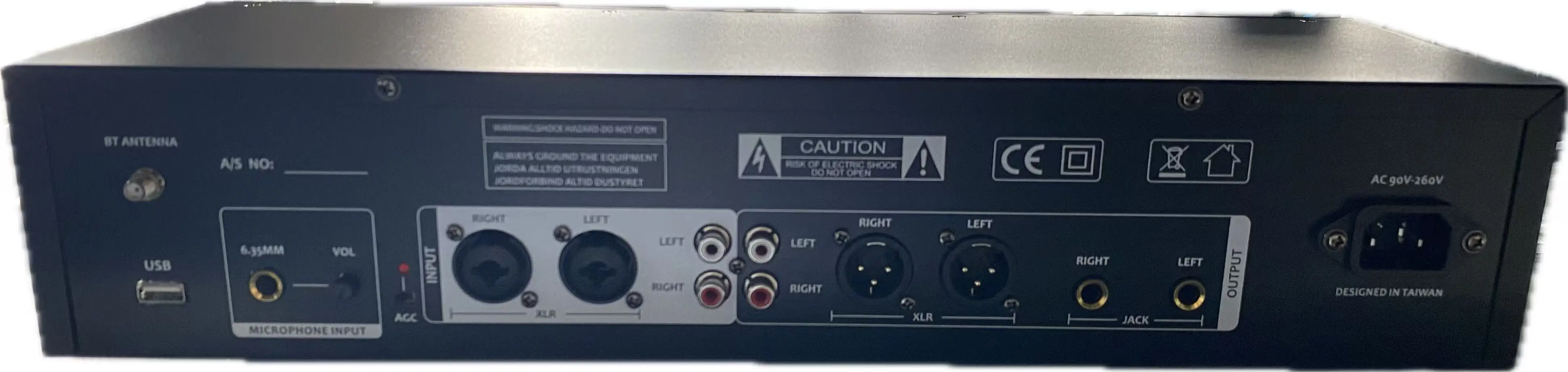 USB Player & 31ch Spectrum Analyzer - BDS PP-131S Stereo DSP Rack Mount with USB Input, Bluetooth 5.2, 930 LEDs, XLR/RCA