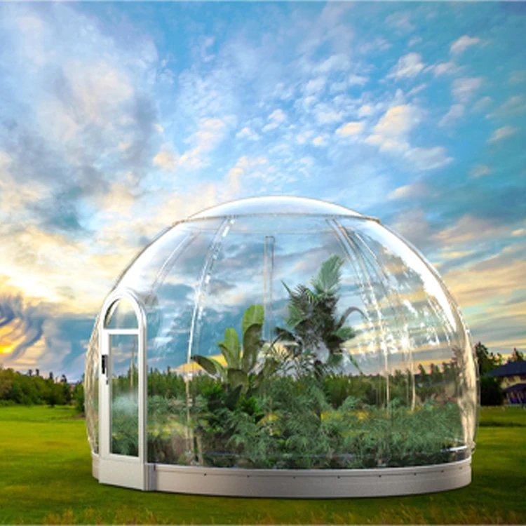 Custom Modern Vacuum Thermoforming Starry Sky Bubble House Plastic Glamping Dome Capsule for Commercial Rental Glamping Resort