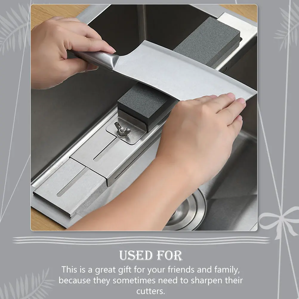 

Adjustable Stainless Steel Whetstone Holder Durable Stand For Sharpening Stone Household Grindstone Base Supporter Kitchen