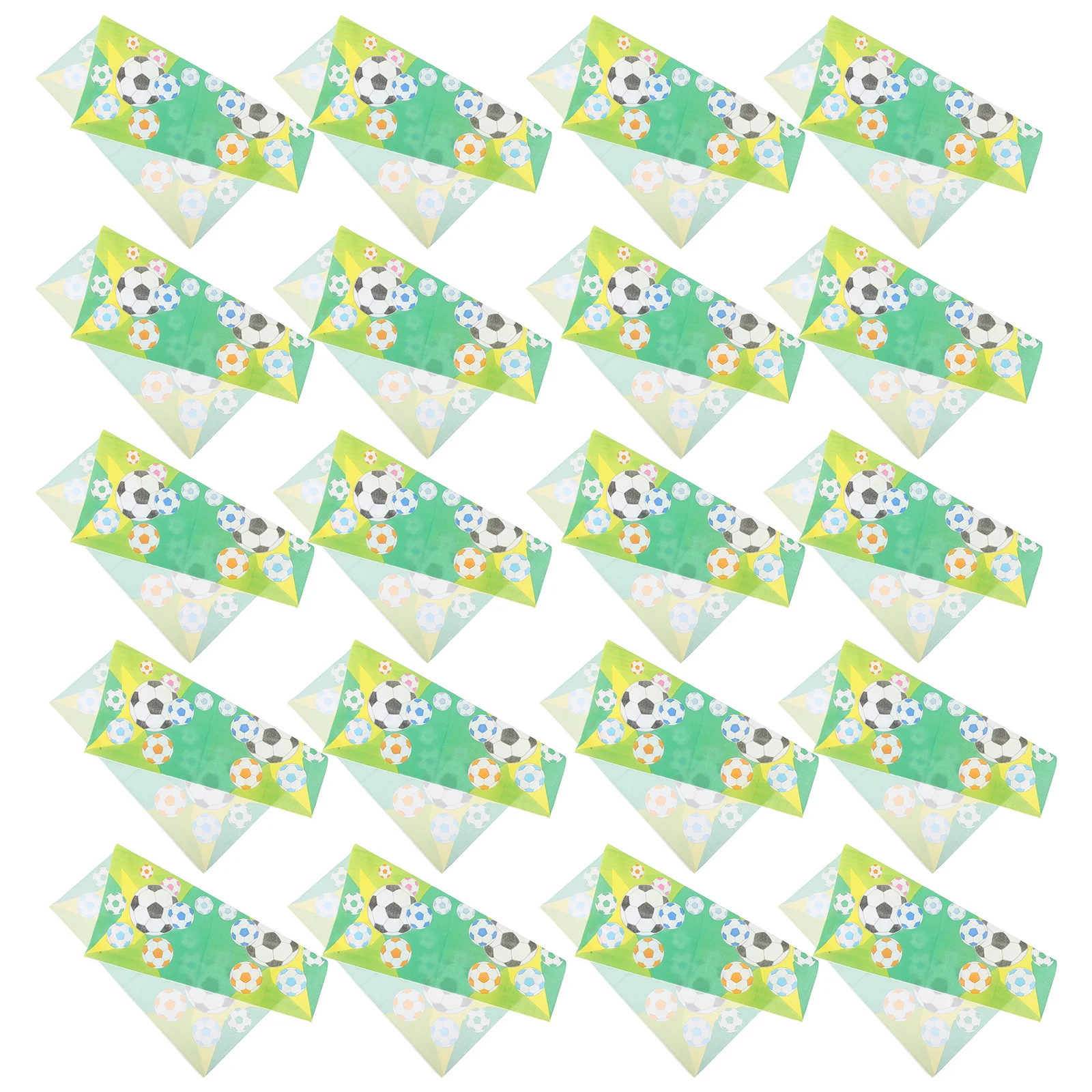 

20Pcs Football Paper Napkins Unique Soccer Party Supplies for Birthday Sports Events Holiday Camping Kitchen Restaurant
