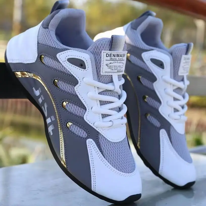 Men's Summer Low Top Sneakers 2026 Soft Sole Comfortable Casual Shoes Korean Style Versatile Walking Dad Shoes Breathable
