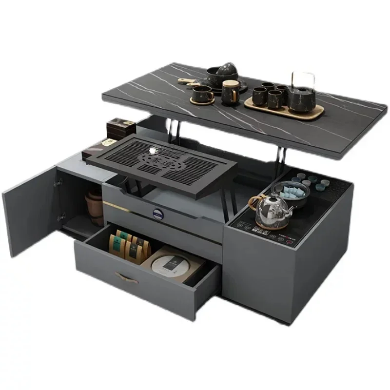 Multi Function Lift Top Coffee Table Modern Luxury Living Room Storage Coffee Table Unique Simple Muebles  Furniture