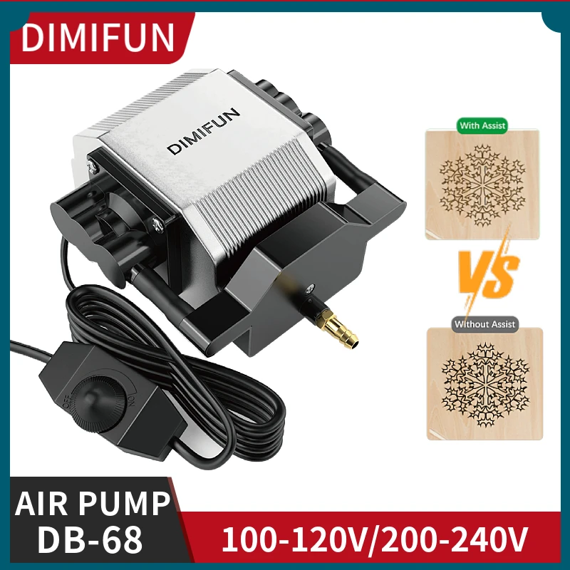 

Upgraded 28W Air Compressor for Laser Engraving – 60L/Min Airflow for Cleaner Cuts on Wood, Acrylic & Leather