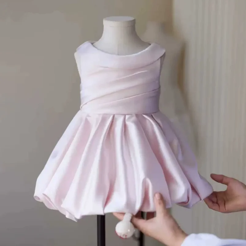 2026 Neues Kinder-Hostessen-Kleid für Klavierauftritte, Geburtstagsfeiern, Mädchen-Kommunionkleid A5071, Großhandel für Abendkleider für Mädchen – Detail 3