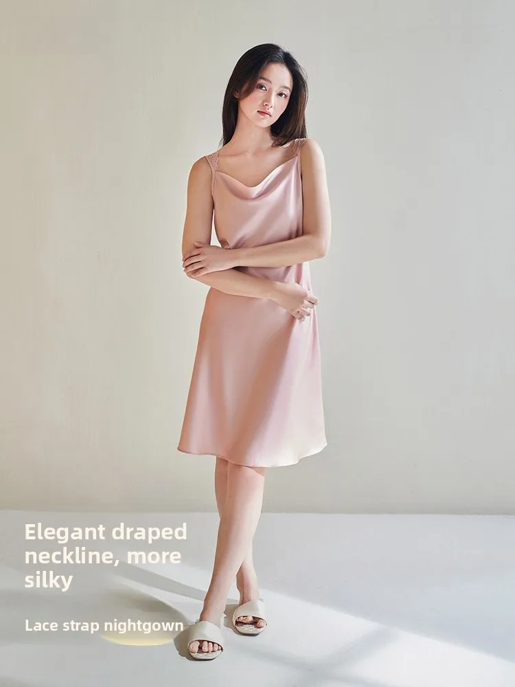 anziban-ice-silk-sleep-dress-women's-sexy-lace-strapless-midi-dress-comfortable-breathable-summer-nightgown-casual-home-wear