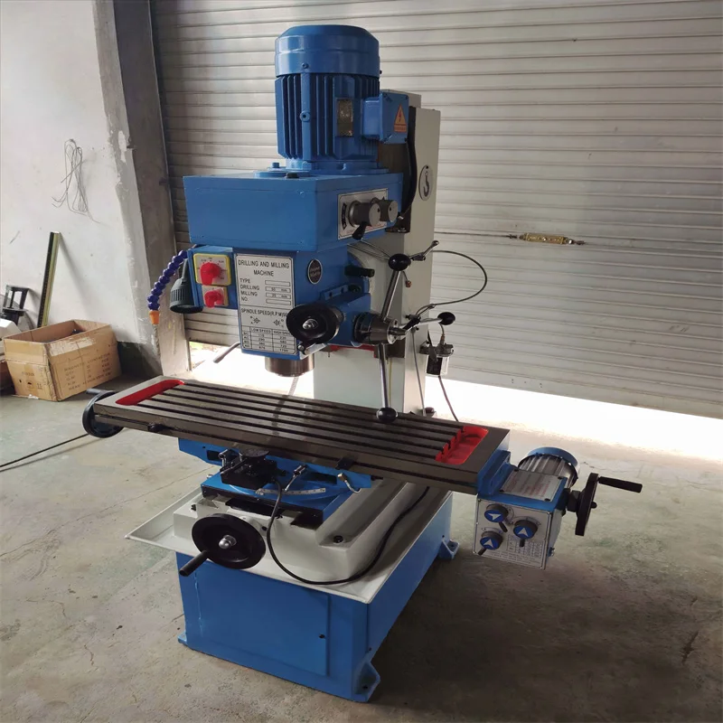 Mini perfuração vertical universal e fresadora manual leve de metal