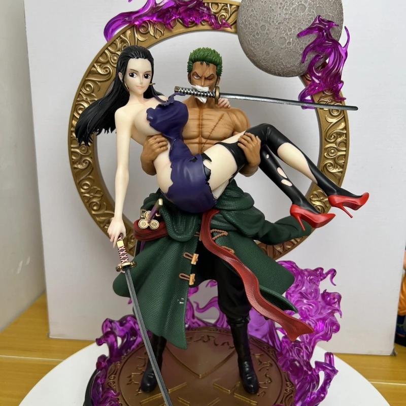 40CM Anime One Piece Figure Sexy Figurine Gk Nico Robin And Roronoa Zoro Action Figure PVC Adult Collection Model Toy Gifts