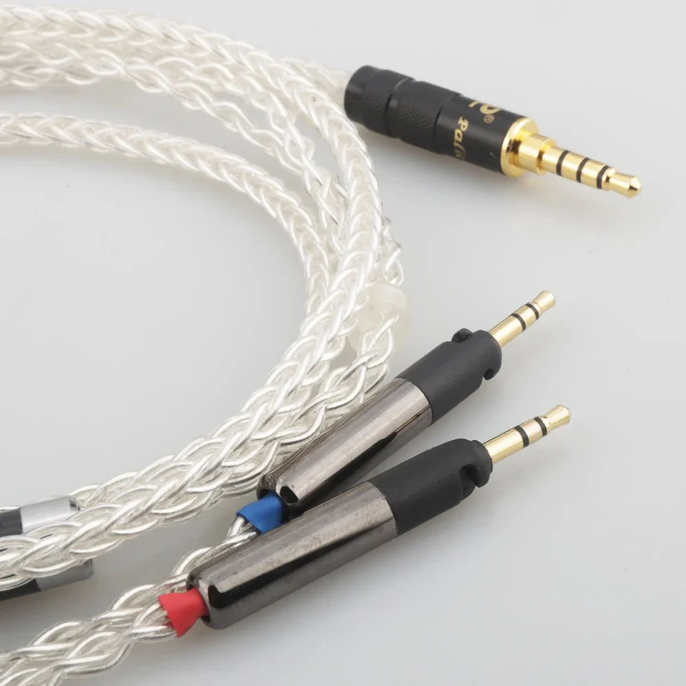 Audiocrast 3.5mm HiFi Audio Cable Jack Balanced Compatible with ATH-R70x Professional Headphone Silver Plated Audio Upgraded
