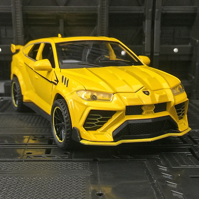 1:32 Lamborghini URUS simulazione di auto sportive pressofuso in lega di metallo modello di auto Sound Light Pull Back Collection regali giocattolo