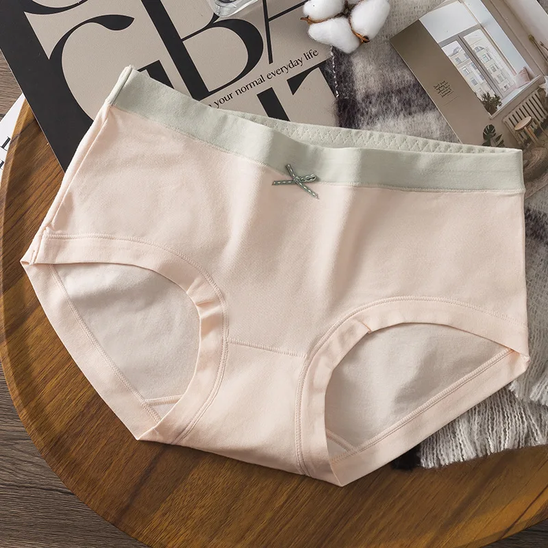 Women Ladies Briefs Soft Comfortable Antibacterial Triangle Pants Seamless Mid-Waist Hip Lifting Comfortable Underpants New