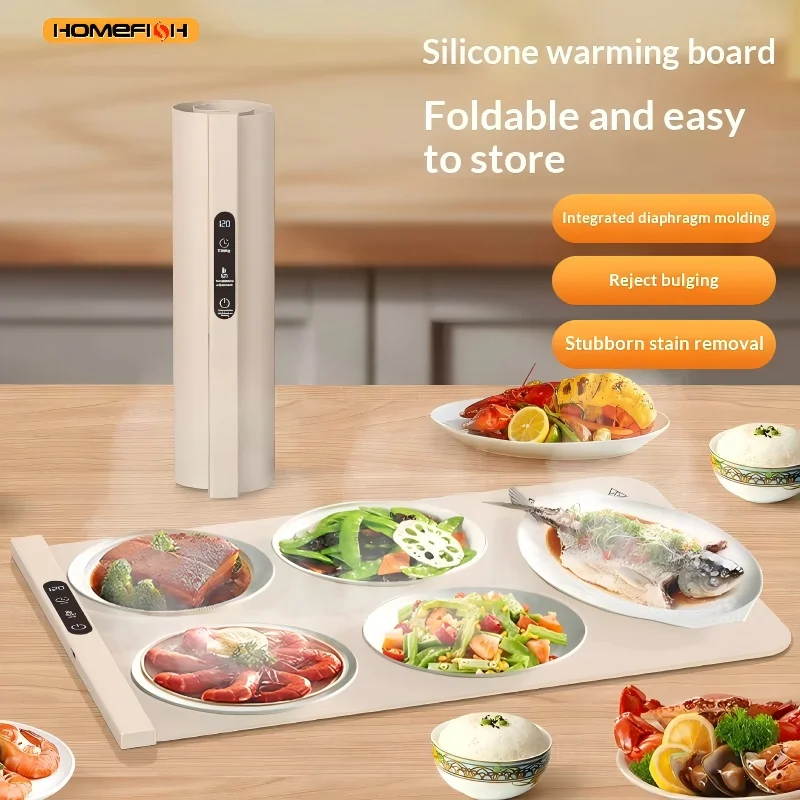 HOMEFISH Portable Multi-functional Table Mat Constant Temperature Home Heating Plate for Keeping Food Warm