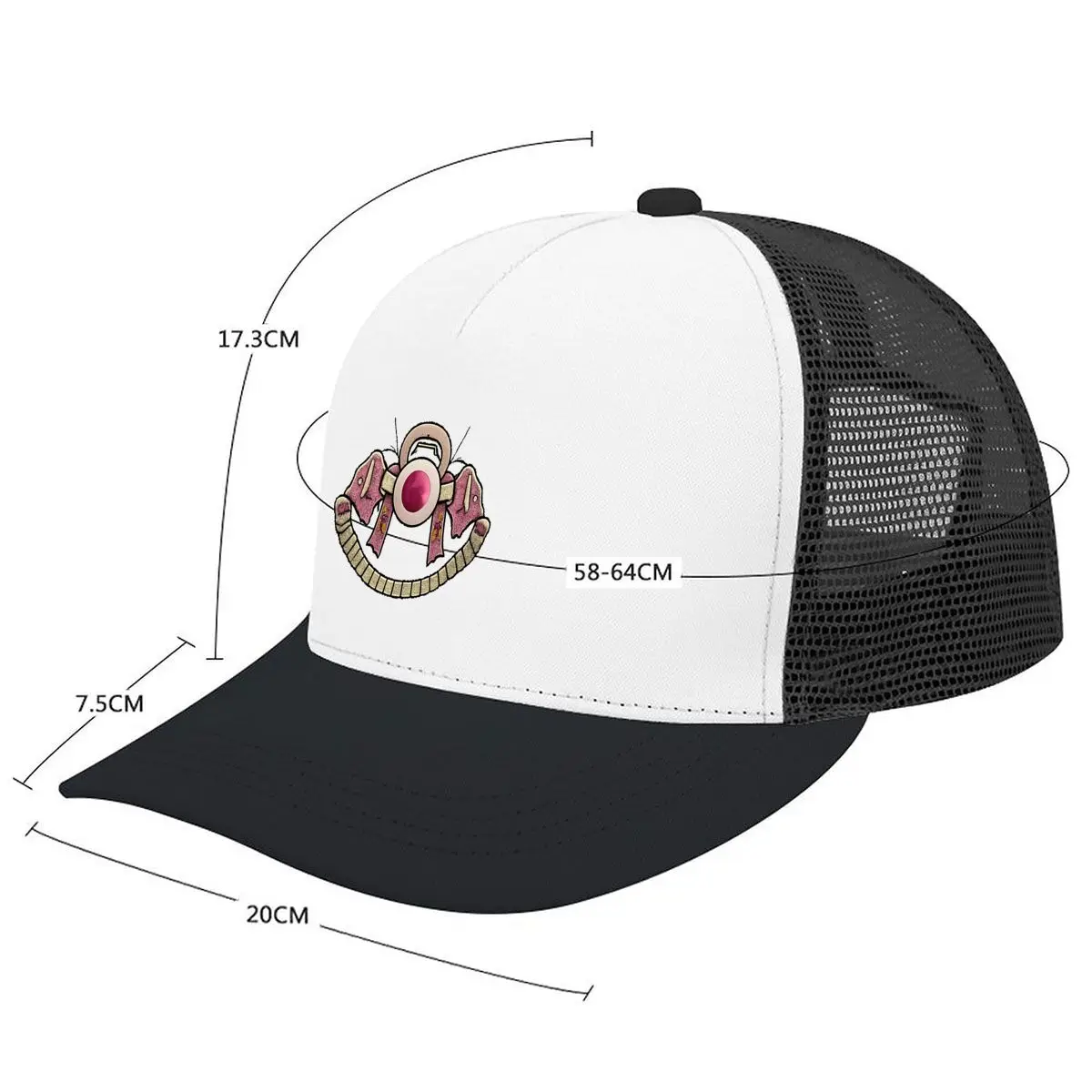 Pink Kettlebell Cowboy Boots Jump Rope Mesh Baseball Cap Casual Hat For Womens Unisex Female