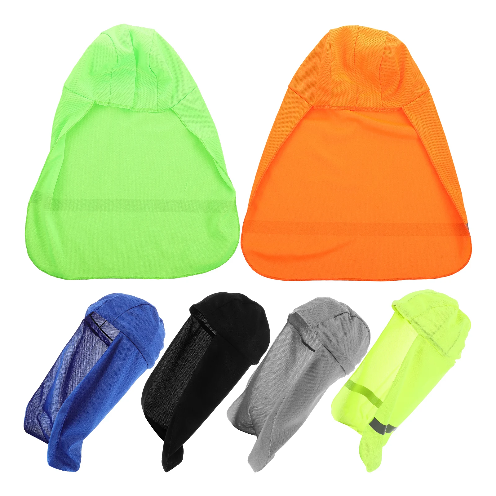 

6pcs Sun Protection Neck Hat Beach Children Sport Cape Dog Hats Small Dogs Spandex Reflective Strips UV Breathable Design