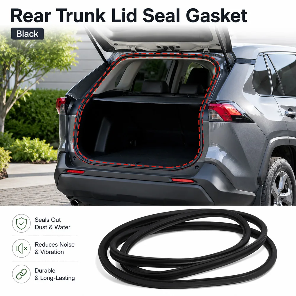 Car Rubber Rear Trunk Tailgate Weatherstrip Seal Strip For Honda Civic Sedan 2006 2007 2008 74865-SNE-A01,74865-SNB-003