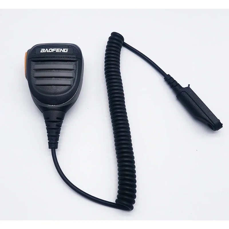 Baofeng Walkie Talkie UV-9R Plus New Style Spring Cable Speaker Microphone Radio Waterproof PTT Mic for UV9R BF-A58 BF-9700