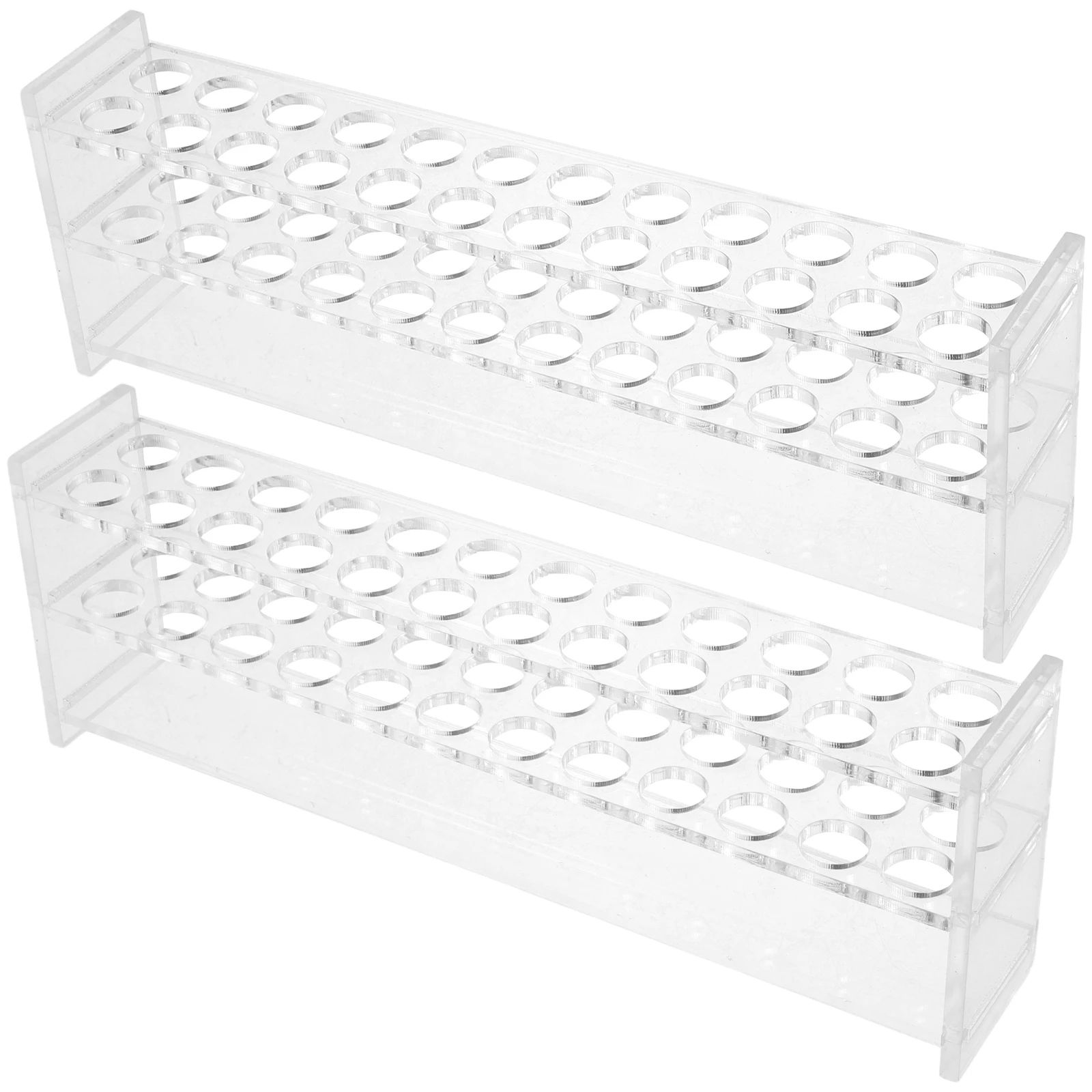 

2 Pcs Acrylic Colorimetric Tube Rack Test Tubes Laboratory Dispensing Tools