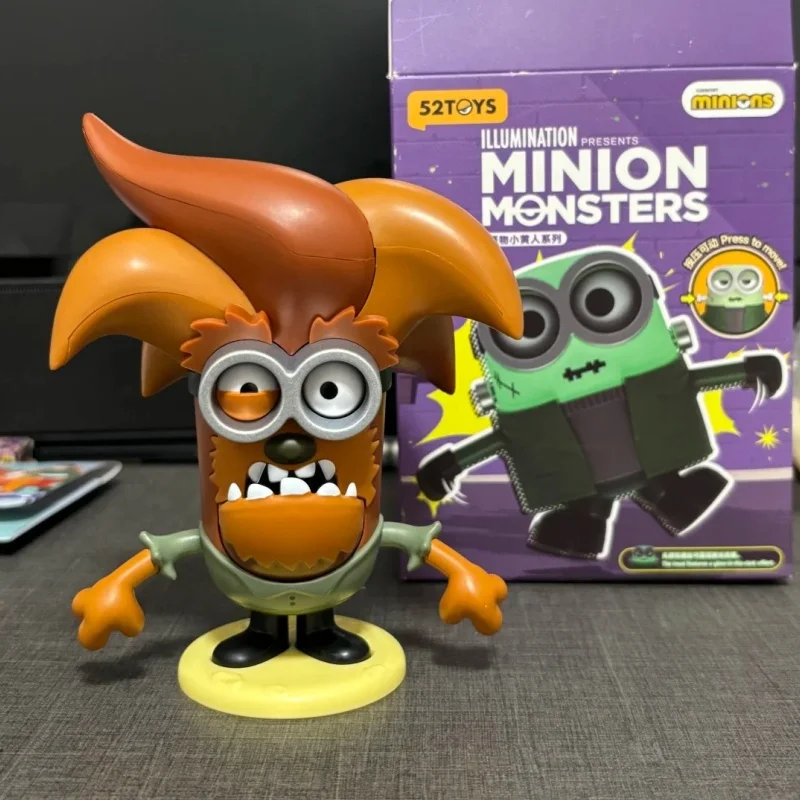 

Genuine 52toys Minions Blind Box Monster Minions Series Anime Figures Mystery Box Wind-Up Toy Kawaii Decoration Gift Toy