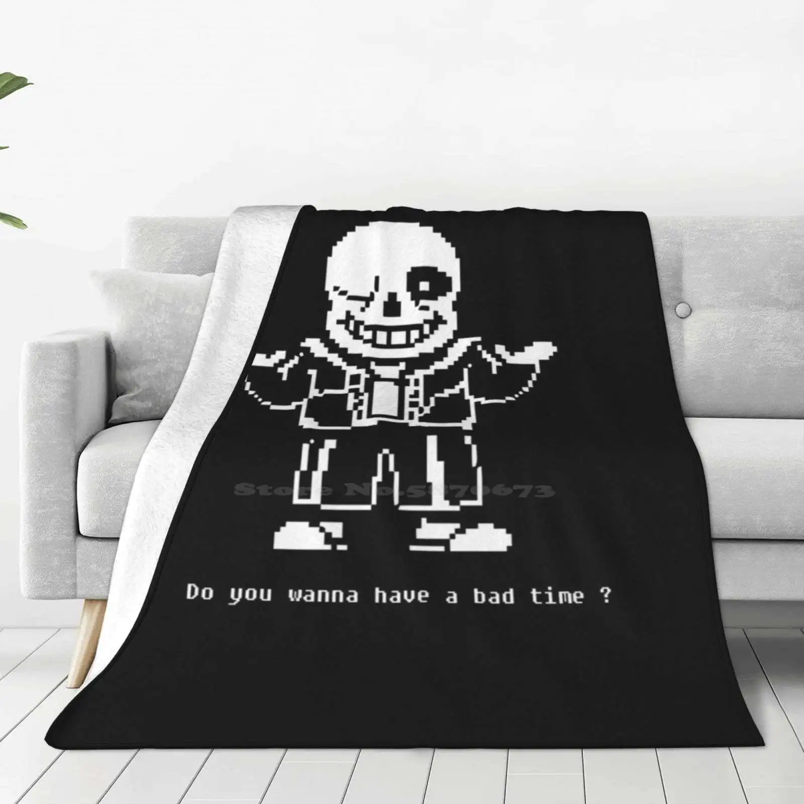 Undertale Viii All Sizes Soft Cover Blanket Home Decor Bedding Tumblr Hipster Frisk Papyrus Flowey Rpg Role Indie Minmalist