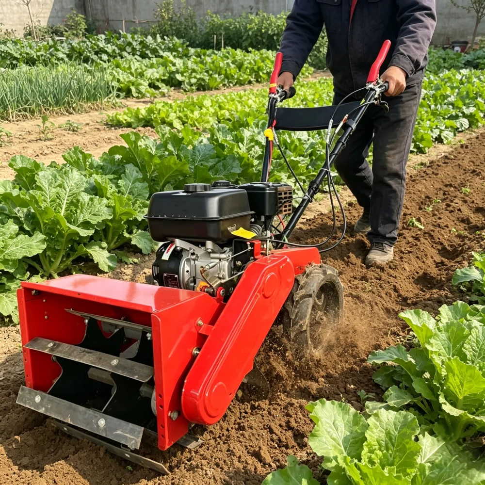 -For Labor-saving Self-walking Handheld Weeding Tiller 4-Stroke Rotary Cultivator Machine SH Brand High Vegetable Plot*