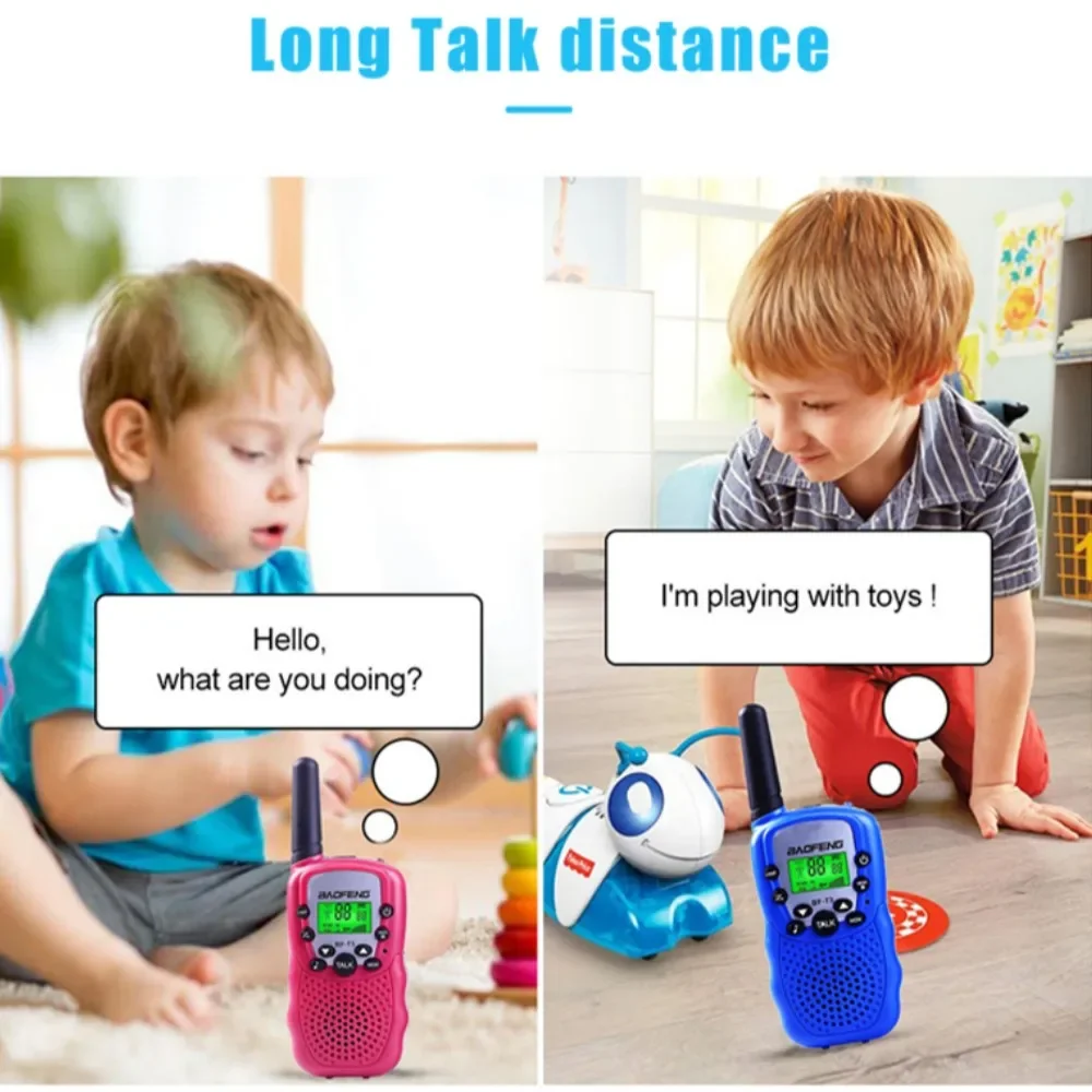 Sale Baofeng BF-T3 Mini Walkie Talkie 2-Pack, UHF 462-467MHz 22 Channels Handheld Radio, Cute Two Way Toy for Kids