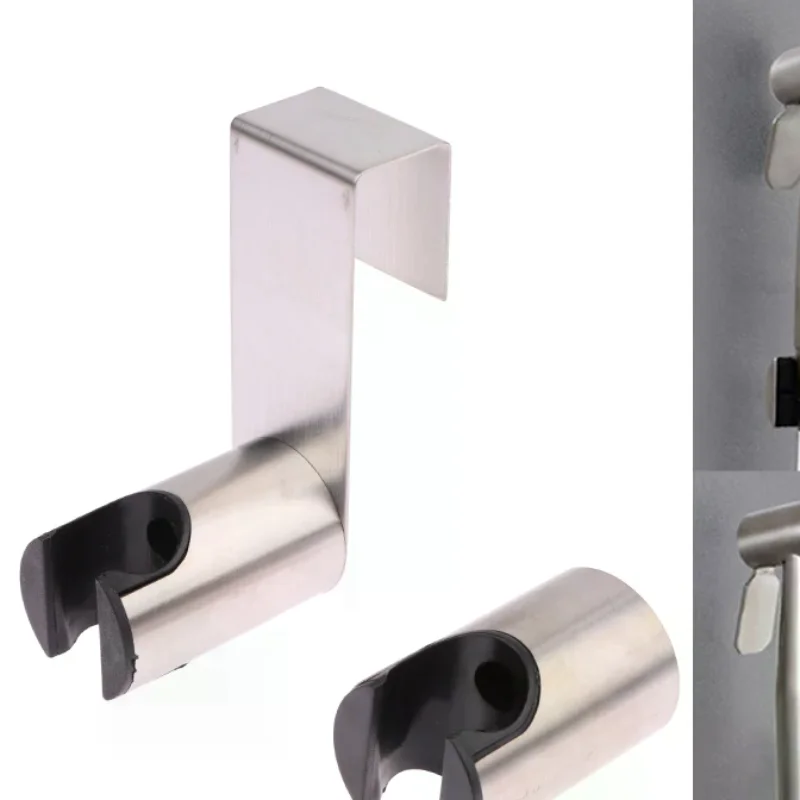 

Stainless Steel Toilet Bidet Sprayer Hook, Wall Attachment for Bathroom Shower Head Holder, Nail-Free