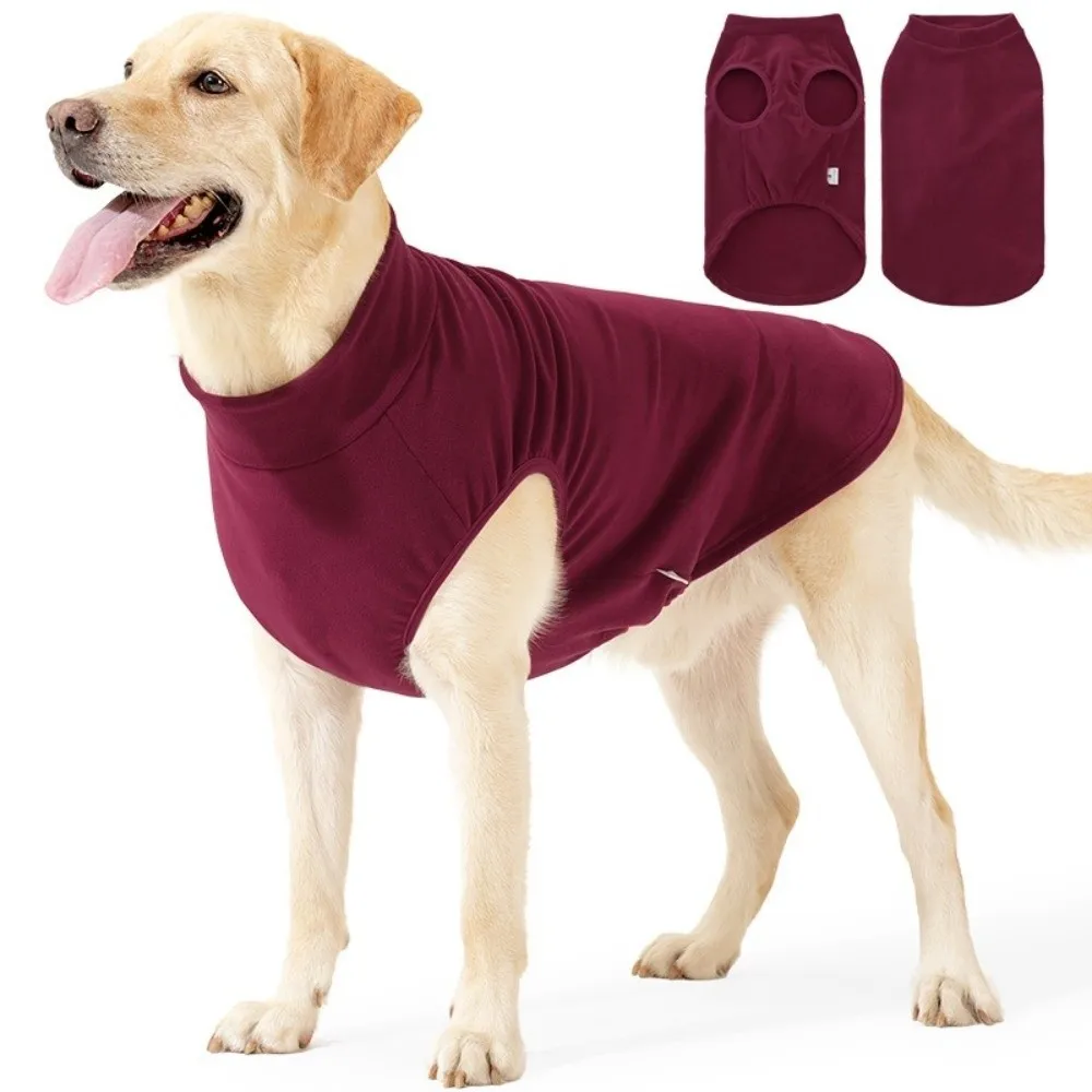 

Fleece Dog Sweater Vest Stretchy Pullover Warm Pet Calming Clothes Super Soft High Elasticity Dog Pajamas For Pet Dogs