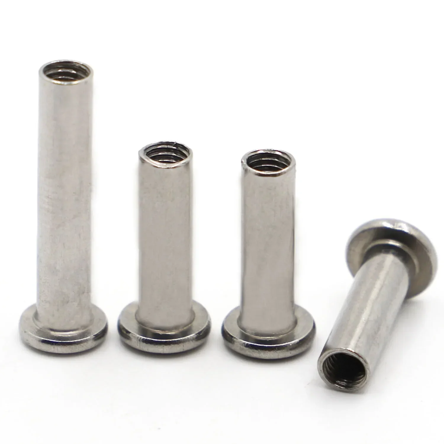 304 Stainless Steel Flat Hex Hexagon Socket Head Furniture Rivet Connector Insert Joint Sleeve Cap Nut M3 M4 M5 M6 M8