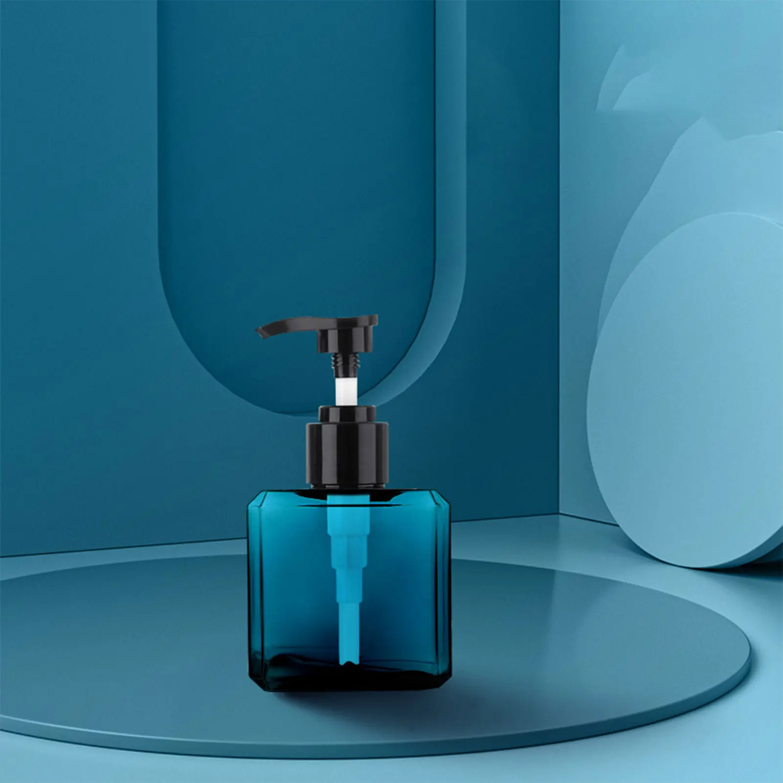 250 ml Drücken Sie Typ Leere Kunststoffflasche Nachfüllbare Shampoo-Flasche Auslaufsichere Spenderbehälter Für Schaumlotion Körperwaschflüssigkeit