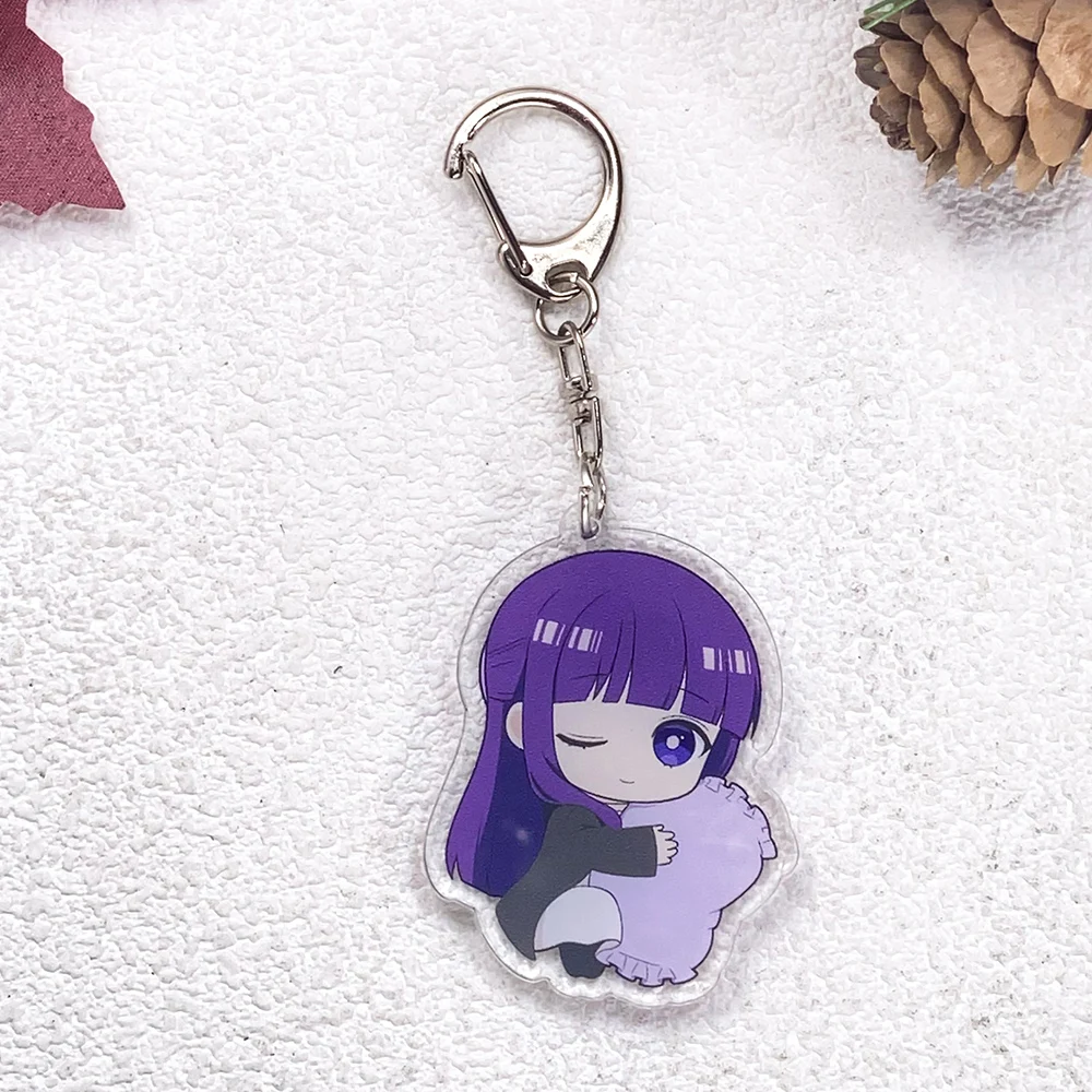 8Pcs Anime Frieren: Beyond Journey's End Cute Keychain Accessories Acrylic Charms Pendant For Bag Key Holder Backpack Decoration