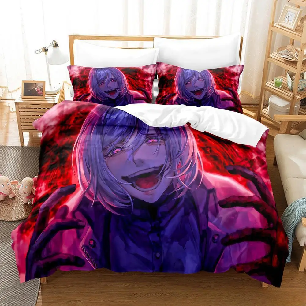 Akudama Drive Bedding Set Single Twin Full Queen King Size Bed Set Adult Kid Bedroom Duvet cover Sets 3D Anime Bed Sheet Set