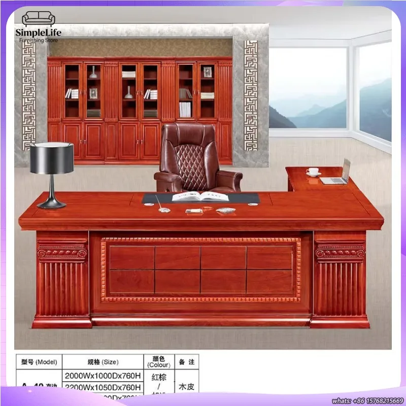 

Роскошный современный офисный стол для руководителя, стильная мебель для юридической фирмы, профессиональная рабочая станция, деловой стол для дома, Дубай