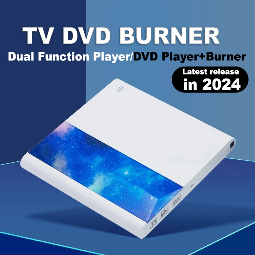 

External DVD Drive HDMI 3.0 USB Burner Optical Drive Portable DVD CD ROM Writer , TV Burner/Computer, TV Projector Playe