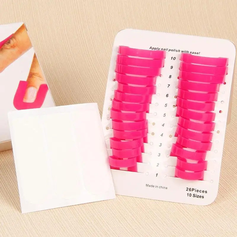 Nail Protector Case Plastic Storage Box Nail Accessories Holder for Professional Nail Salon Use