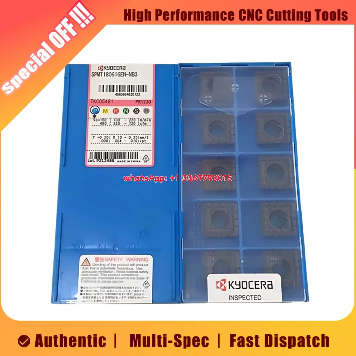 

Оригинальная вставка для U-сверла SPMT SPMT 0903 04 E-Z PR1225