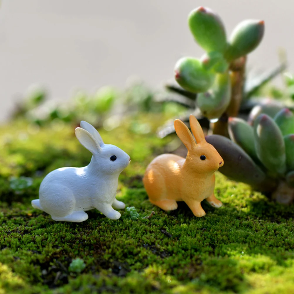 

4pcs Figurines Exquisite Miniature Animal Models For Home Office Car Cabinet Garden Decoration Creative Gift Decor Car