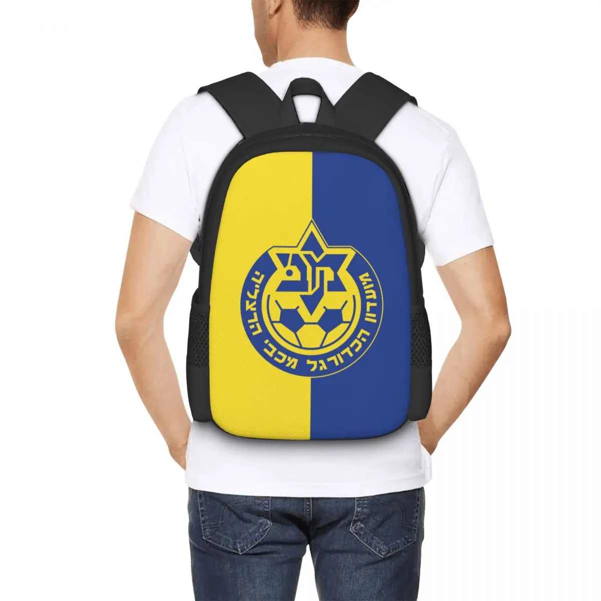 Maccabi-mochila de viaje para ordenador portátil para hombre y mujer, bolsa de ordenador escolar para Universidad, regalo