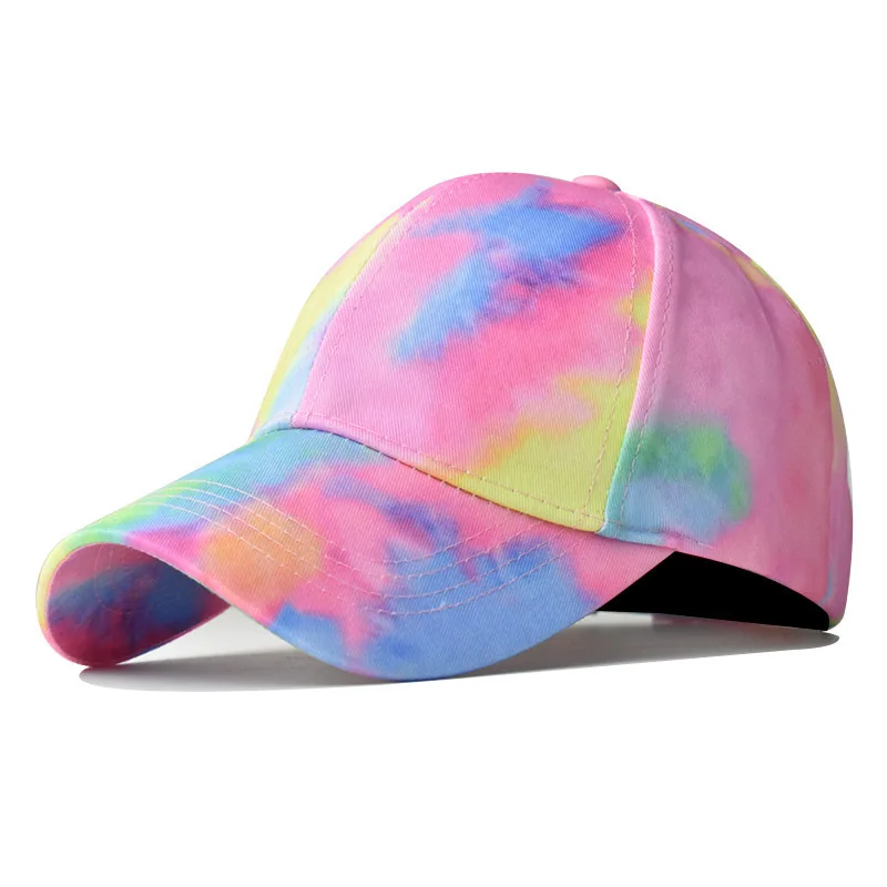 

Tie Dye Women s Open Top Hat Sun Protection Visor Cotton Baseball Cap