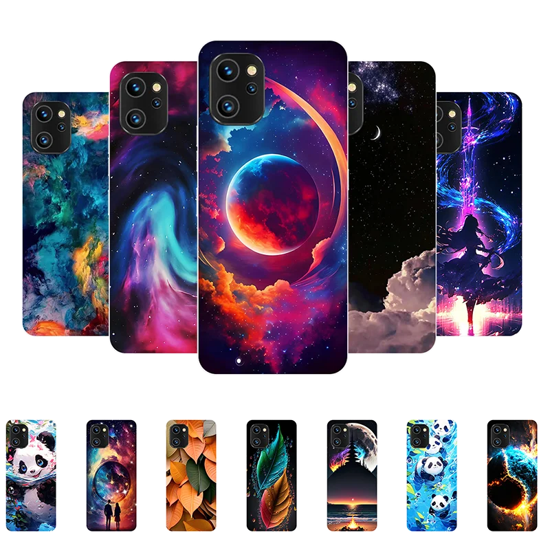 For Umidigi A13 Pro 4G A13 A13s Case Lovely Panda Wolf Soft Silicone Back Cover for Umidigi A13Pro 4G A13 A13S Phone Case