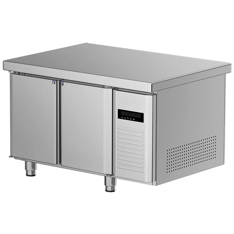 

Refrigerated and frozen workbench Commercial double temperature fresh-keeping chopping board kitchen freezer operation table