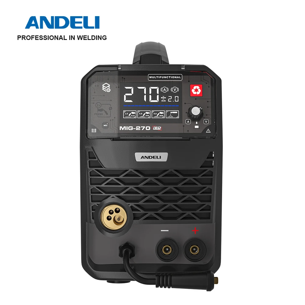 ANDELI 3 in 1MIG Welding Machine MIG Lift TIG MMA Gas/Gasless Semi-automatic Welding Inverter Welders