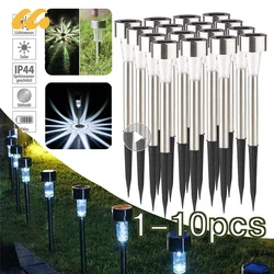 Outdoor Solar Lights Garden Solar Powered Lamp Lantern Waterproof Landscape Lighting Pathway Yard Lawn Garden Decor 1-10pcs