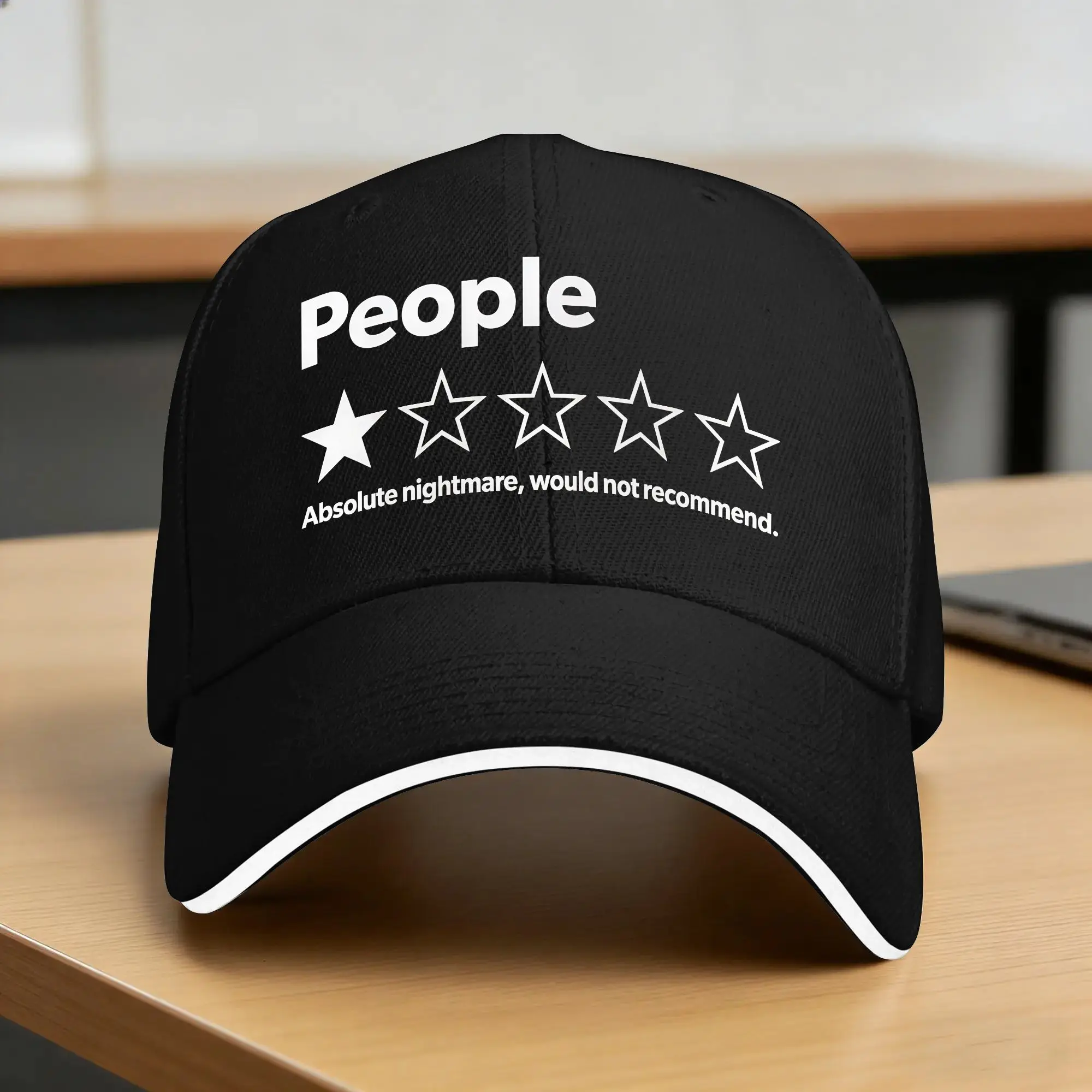 Summer Casual Baseball Cap Funny Review One-star Rating An Absolute Nightmare, Not Recommended Fitted Retro Baseball Caps