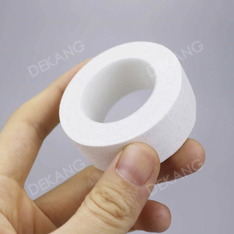 เทปกาวผ้าฝ้ายแท้ ชนิดผ้าไม่ทอ Pe ระบายอากาศได้ กระดาษฉีกขาดมือ เทปกาวป้องกันภูมิแพ้ ไวต่อแรงกด
