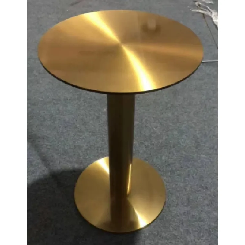 Modern Gold Stainless Steel End Table Round Side Table Accent Sofa Corner Table for Beauty Salon Home Hotel