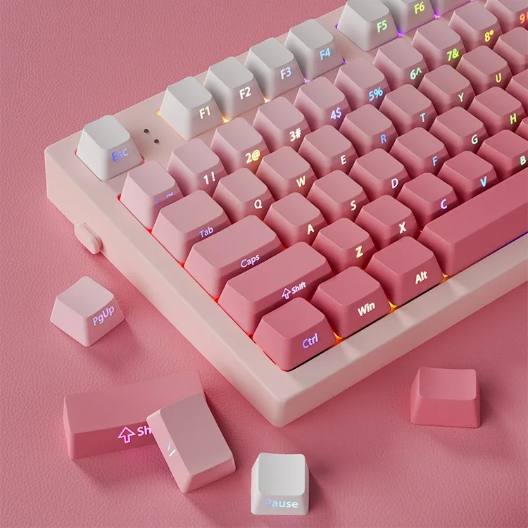 Blumen seite gravierte Tasten kappe pbt Licht übertragung Original höhe ai Stein Tarantel mechanische Tastatur ez63