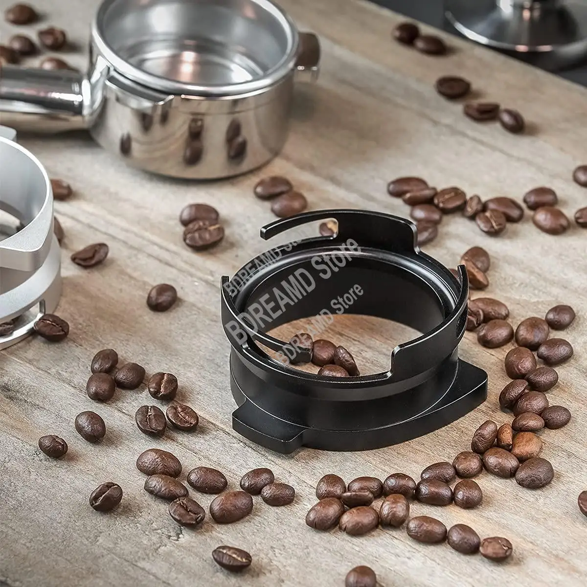 

ABJY-воронка для дозирования эспрессо, алюминиевая металлическая воронка для дозирования кофе бариста, совместимая с портафильтром Breville 54 мм