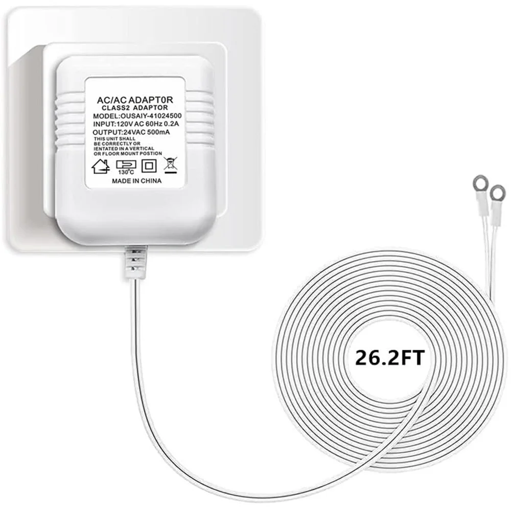 24 Volt Transformer, C Wire Adapter Thermostat, Competible with All Versions of Ring Doorbell Thermostat for Nest Ecobee, Sensi